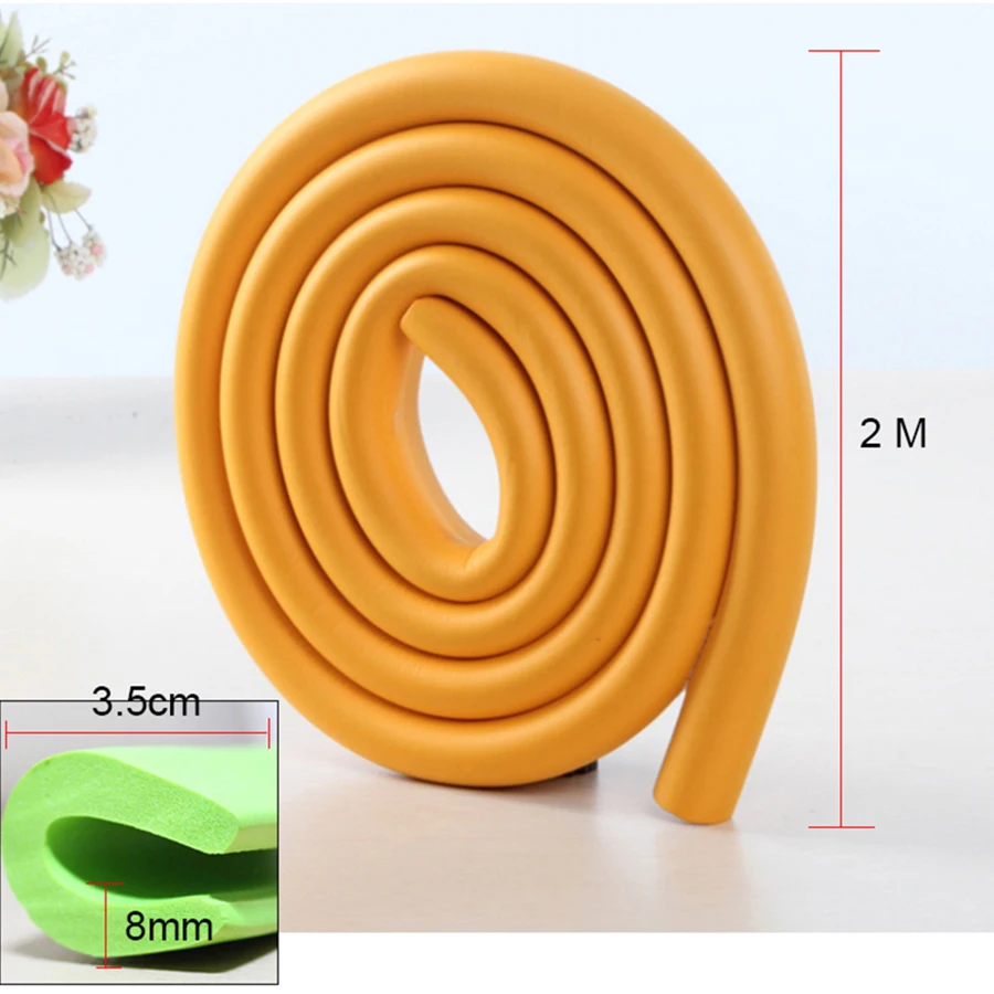 Equipo de seguridad en forma de U para beb&eacute;, Protector de esquina de vidrio para Borde de mesa, muebles para el hogar, protectores de protecci&oacute;n para ni&ntilde;os, cubierta con cinta-2