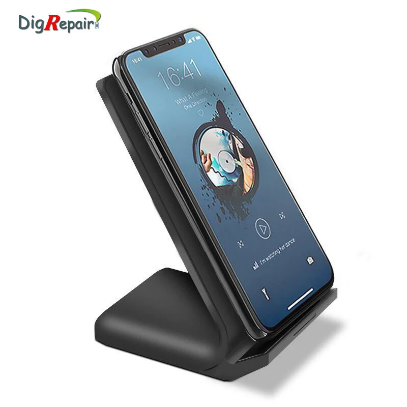 Универсальный 10 Вт Qi быстрый беспроводной для iPhone X XS Max XR 8 samsung Galaxy S10 8 9 7 Note 8 7 зарядное устройство для телефона зарядная станция держатель