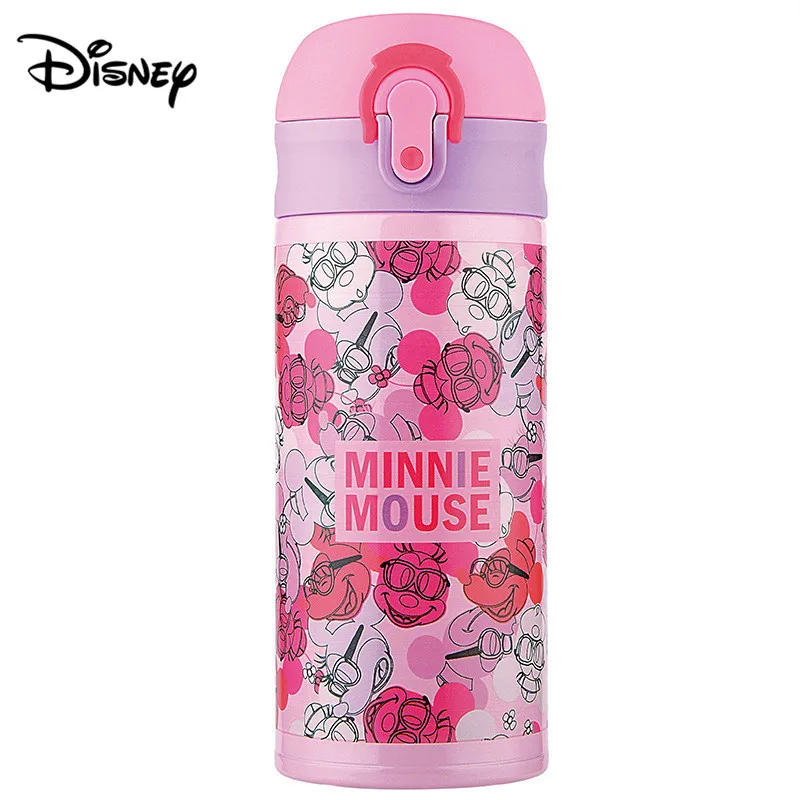 Дисней Микки Маус 350 мл детский термос мультфильм студент вакуумные фляжки