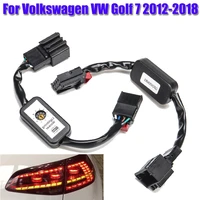 1 pair dynamic turn signal indicator led taillight add on module cable wire harnes fit for volkswagen vw golf 7 2012 2018