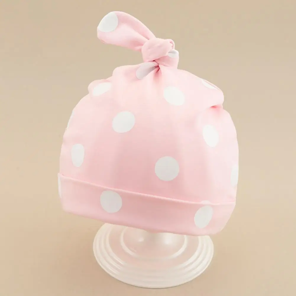 

Модная стильная Весенняя детская шапочка в горошек мягкая детская шапочка реквизит для фотосъемки приятный для кожи