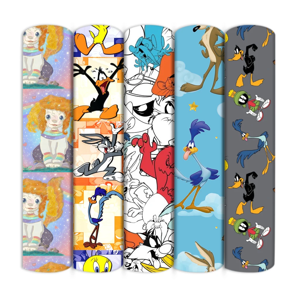 Мультяшная собака птица кошка полиэстер хлопчатобумажный материал ткань