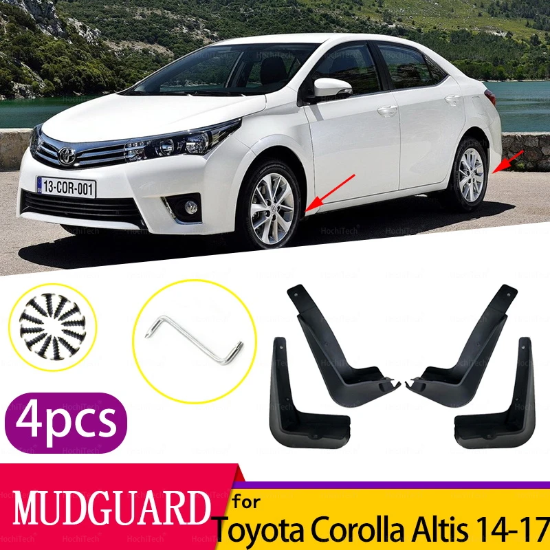 

Брызговики для Toyota Corolla Altis E170 2014-2017, брызговики от грязи