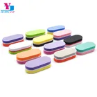 Пилка для ногтей Mini, 50 шт.лот, двусторонняя, для маникюра и педикюра, баффер для шлифовки ногтей, портативный, для салона