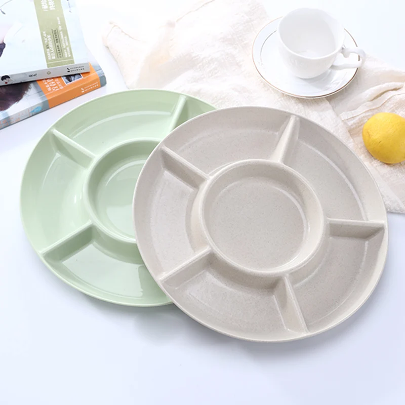 Пшеничная соломенная конфетная тарелка фруктовые пластиковые тарелки для еды