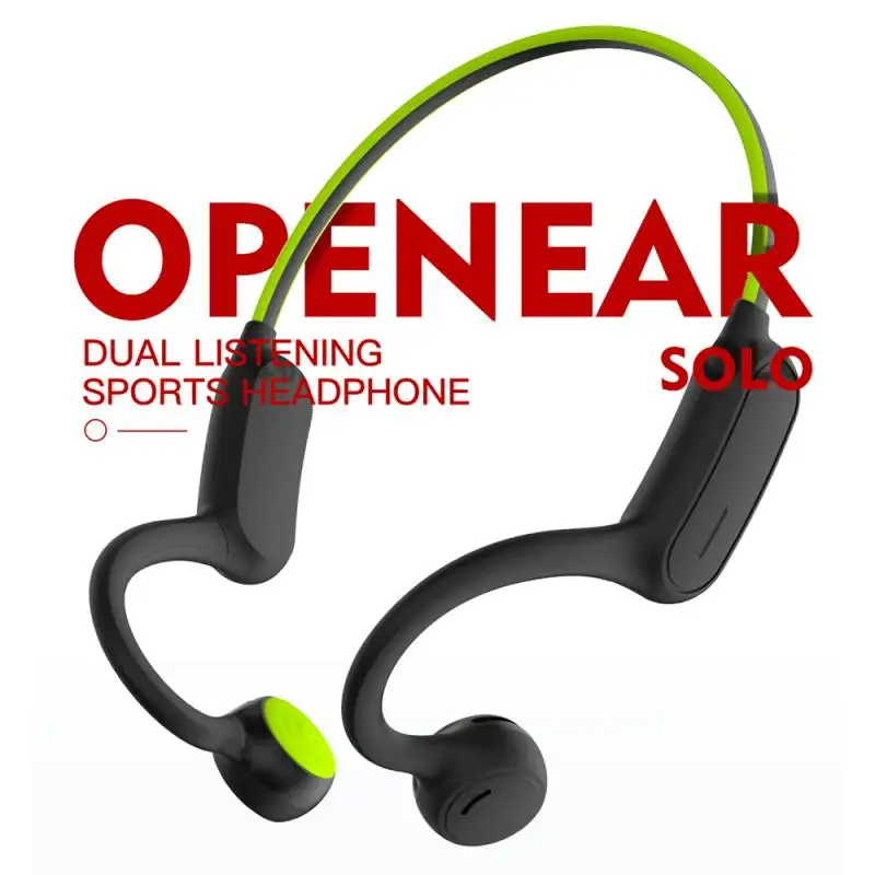 

Bone Conduction Headphones AS1+ Solo Ear-mounted Dual-listening Air Bone Conduction Bluetooth Headset With Mic Sports Headset