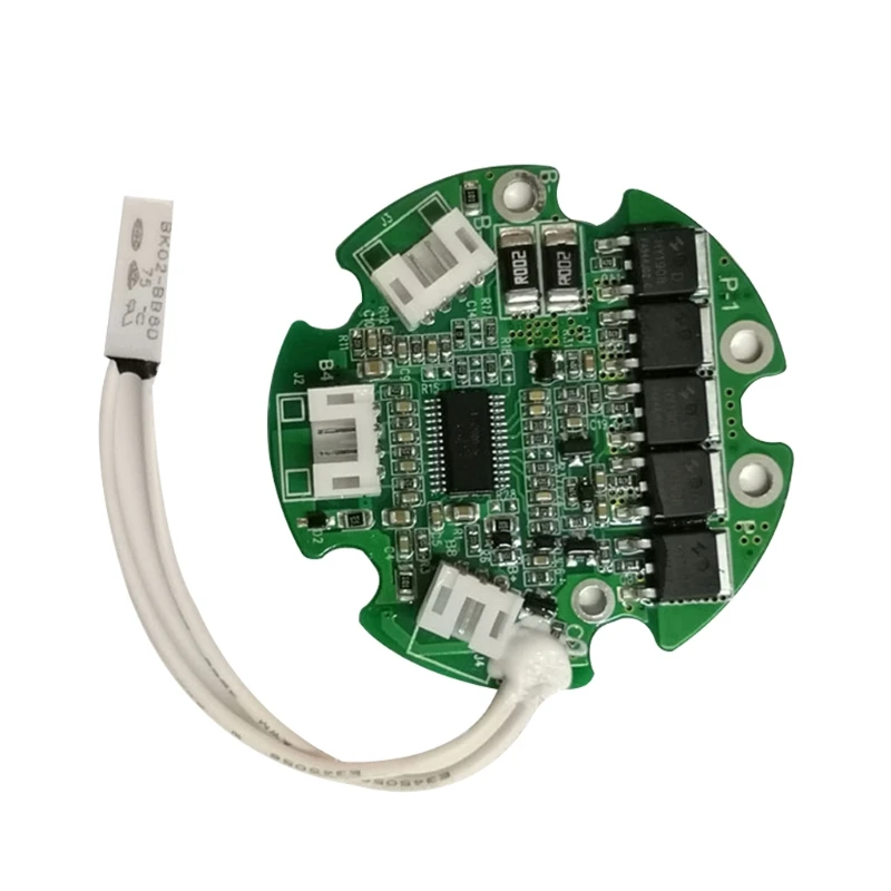 

10S 36V 20A BMS круглый для бутылки, аккумулятор с раздельной дверью для зарядки и разрядки с датчиком температуры