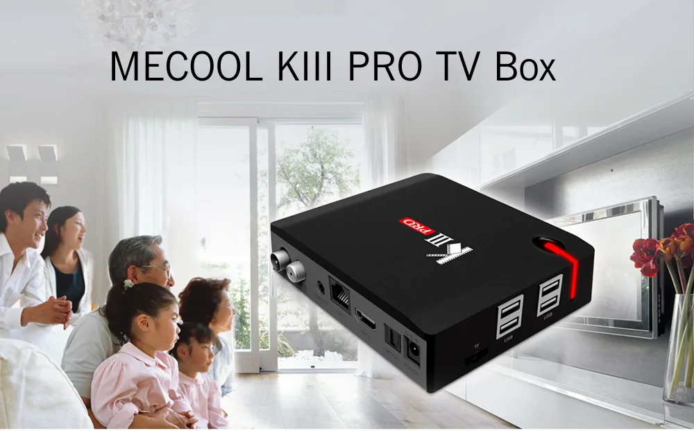 KIII PRO Amlogic S912 Android ТВ коробка 3 Гб оперативной памяти, 16 Гб встроенной памяти, DVB-S2 DVB-T2 DVB-C декодер+ KI PRO Декодер каналов кабельного телевидения PRO ТВ Box Amlogic S905D 2G/16G