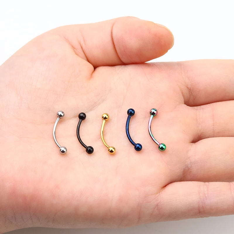 Бровей Триммер для пирсинга пупка пирсинг язык серьга в виде стержня ложная