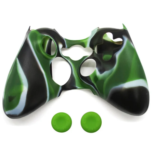 Green Camo ZOMTOP мягкий силиконовый защитный чехол для Xbox 360 контроллер резиновый защитный чехол для Xbox 360 геймпад - Цвет: Green Camo