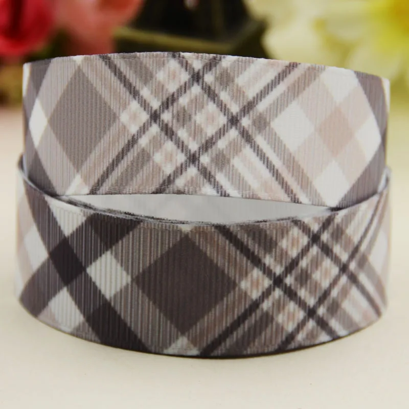 7/8 '✢ мм 1&quot 25 1-1/2 &quot38 3&quot 75 узор в клетку с принтом полушерстяной лентой