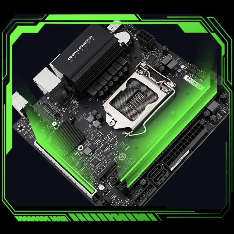 MAXSUN полная новая материнская плата Challenger H510ITX Intel 10 11 LGA1200 DDR4 слоты памяти Rams M.2 SATA3.0