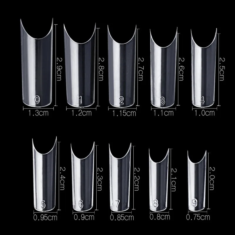 500 шт. накладные акриловые патчи для ногтей Тип C маникюра | Красота и здоровье