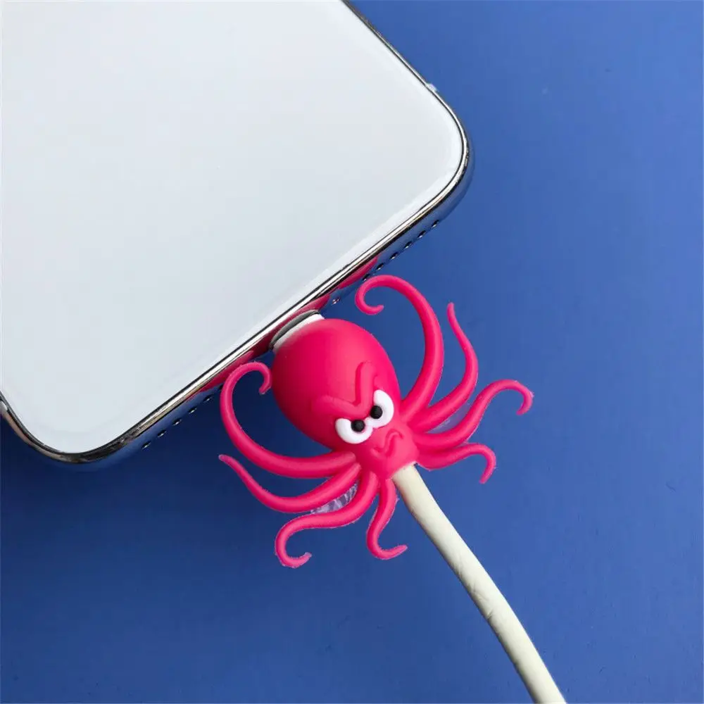 1 шт. милый мультяшный кабель протектор Kawaii Забавный в форме насекомых USB намотка