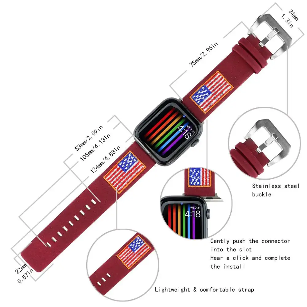 Ремешок кожаный для Apple Watch Band Series 5/4/3/2/1 42/44 мм 38/40 мм|Ремешки часов| |