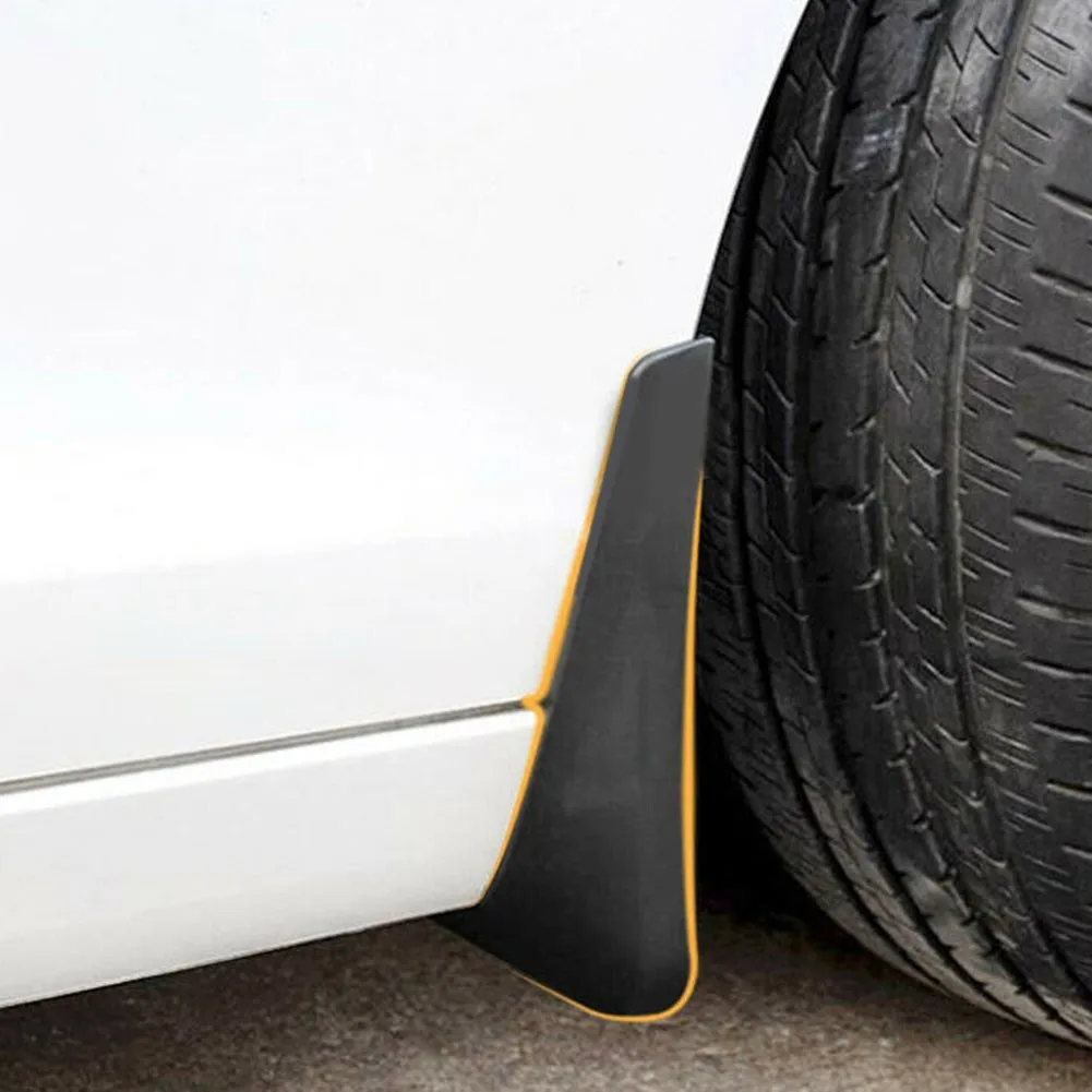 

4Pcs Splash Guards Auto Black Car For 2020 2021 Tesla Model Y Weatherproof Parts