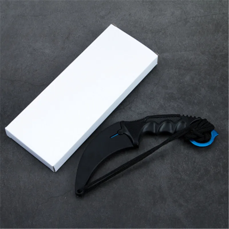 Karambit csgo игра коготь нож открытый коготь высокой твердости нож для выживания в дикой природе многофункциональный прямой нож