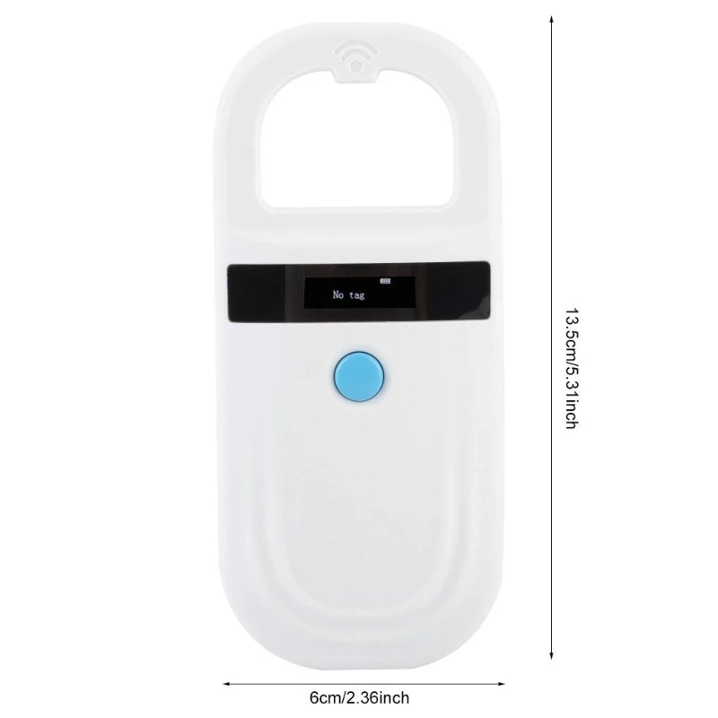 

Microchip Reader Scanner RFID Animal Handheld Pet ID Scanner Rechargeable Chip Tag Identification Transponder USB