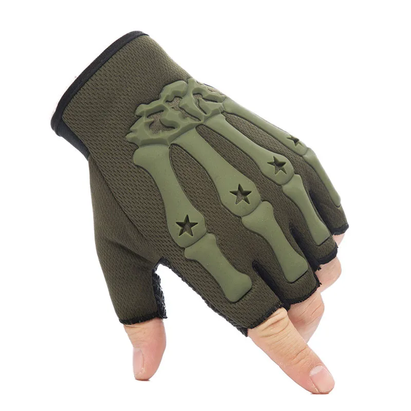 Военные тактические перчатки с открытыми пальцами для спортзала фитнеса