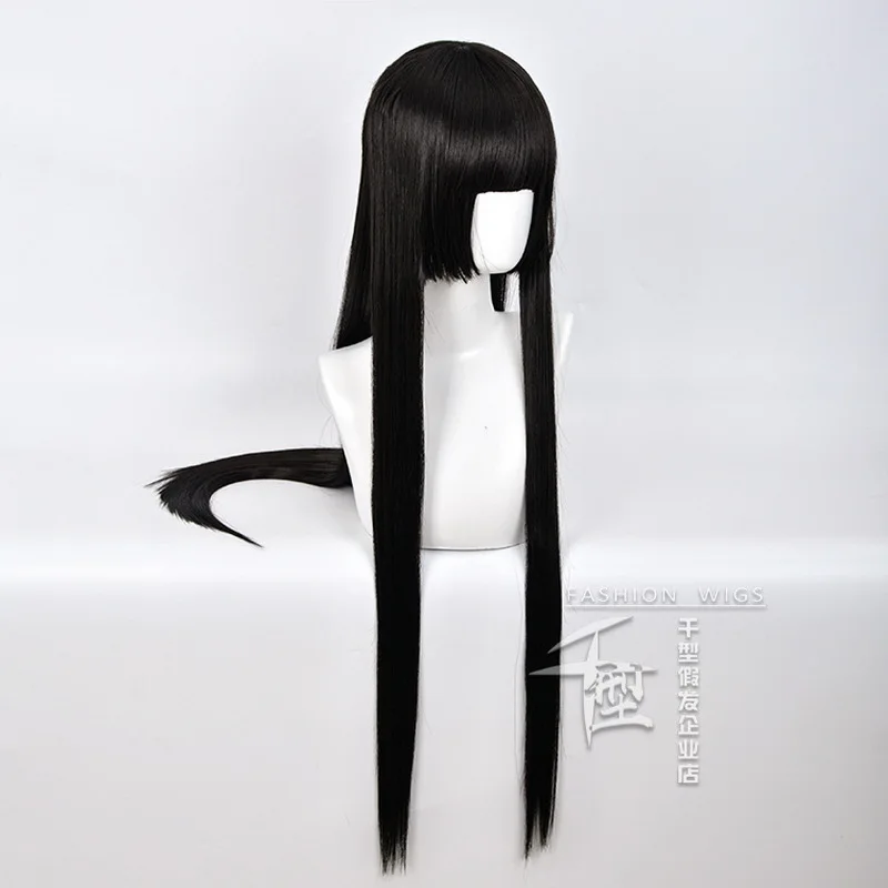100 см аниме Jabami Yumeko прямые черные Косплэй парик из синтетических волос Хеллоуин