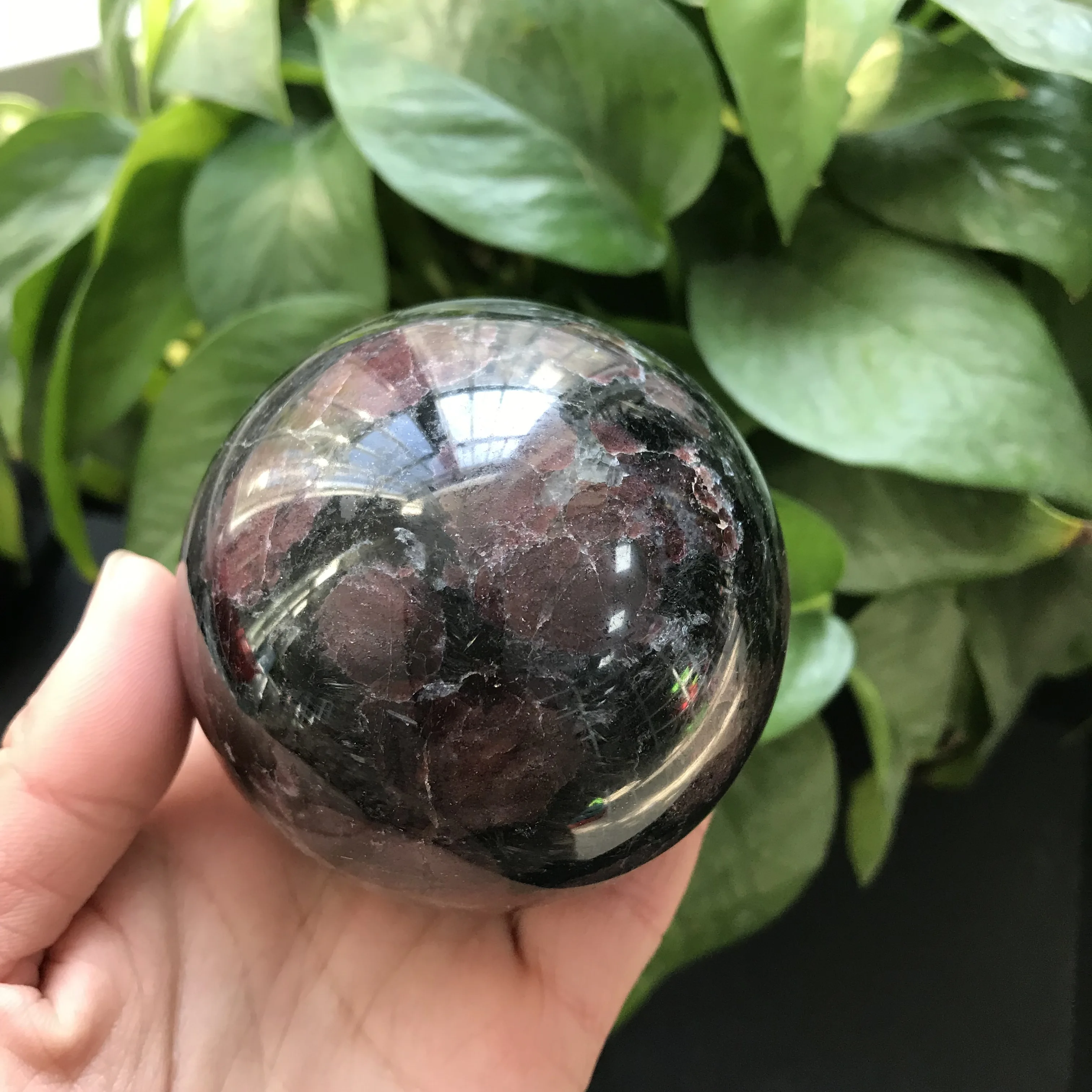 Шар из натурального граната для украшения фэншуй|Камни| |