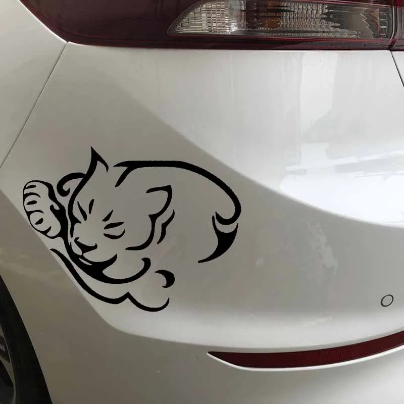 YJZT x см забавные наклейки с животными для автомобиля милые виниловые котом и