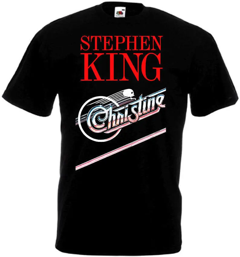 

Christine T Shirt Black Movie Poster All Sizes S-3XL Printed T-Shirt Boys Top Tee Shirt Cotton Print Tee Shirts