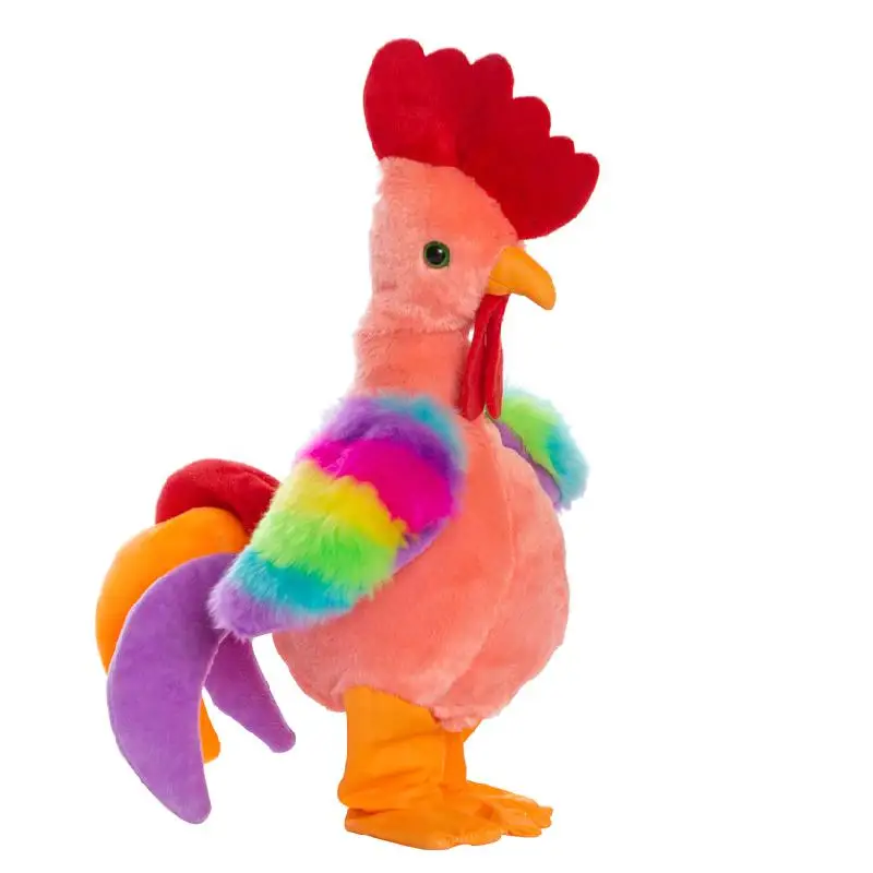 New Net Red Seven Color Rooster Desperate Battle Scream Singing Dance Children Toys Electric Plush Crazy | Игрушки и хобби