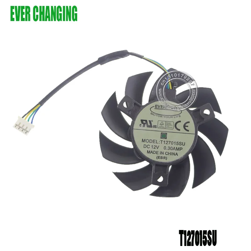 Graphics card fan T127015SU 65MM DC12V 0.30AMP 4P 4Pin Video Grafikkarte Lufter 40*40*40 MM | Компьютеры и офис