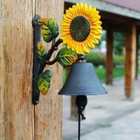 cast iron doorbell large vintage cast iron doorbell sunflower welcome decorative metal wall mount door call bell