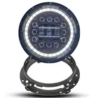 Для мотоцикла Yamaha Royal Star Venture XVZ1300 7-дюймовая светодиодная фара с крепежным кольцом для фар Jeep Wrangler 4X4 внедорожник