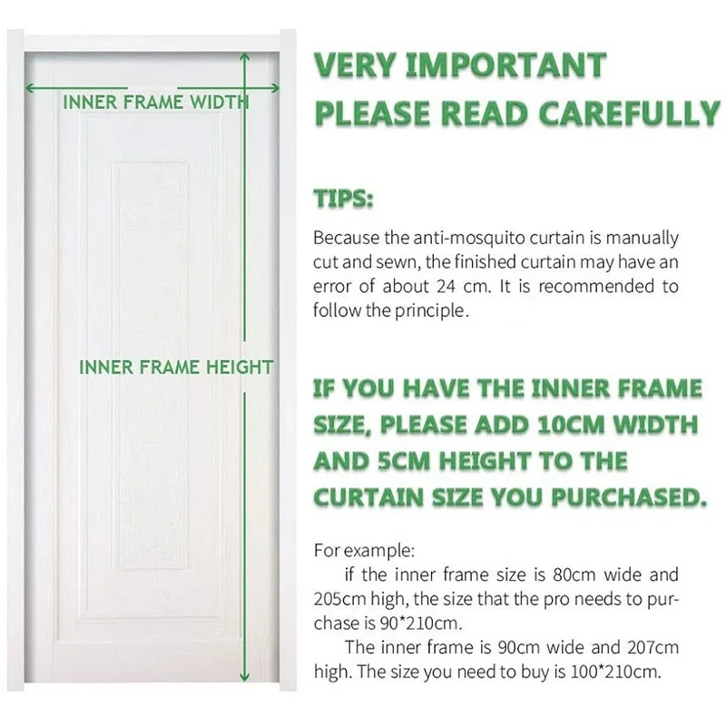 Tool-free Magnetic Mosquito Net Summer Anti Bug Fly Door Curtains Mesh Automatic Closing Door Screen Magic Mesh Kitchen Screen