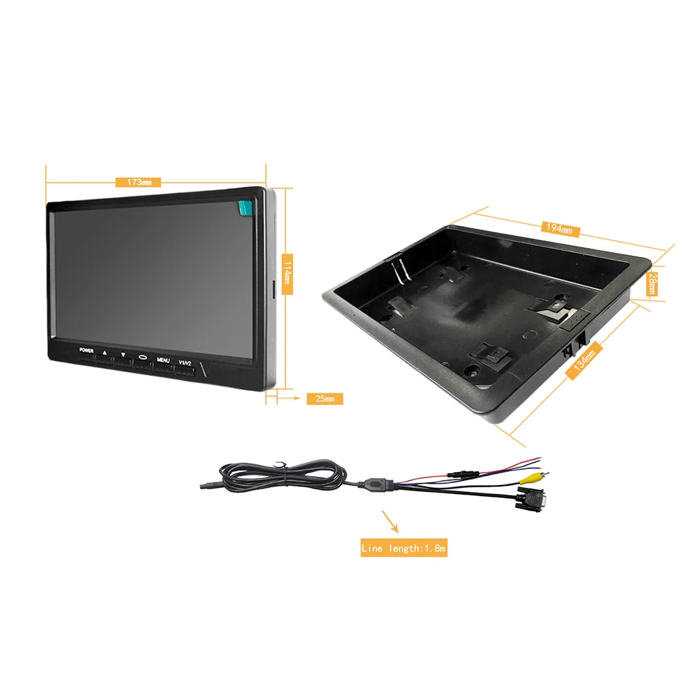 7 дюймов HD 800*480 на тонкопленочных транзисторах тонкоплёночных Цвет ЖК дисплей