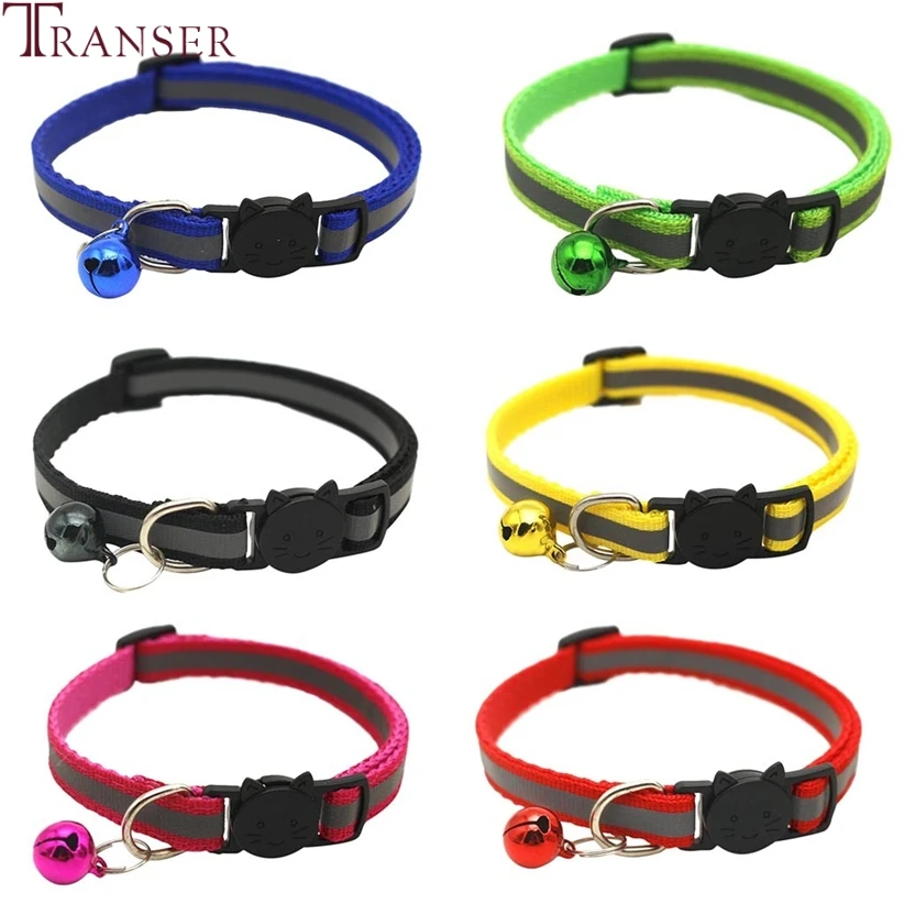 Светоотражающие ошейники для собак и кошек Transer 6 шт./лот регулируемый