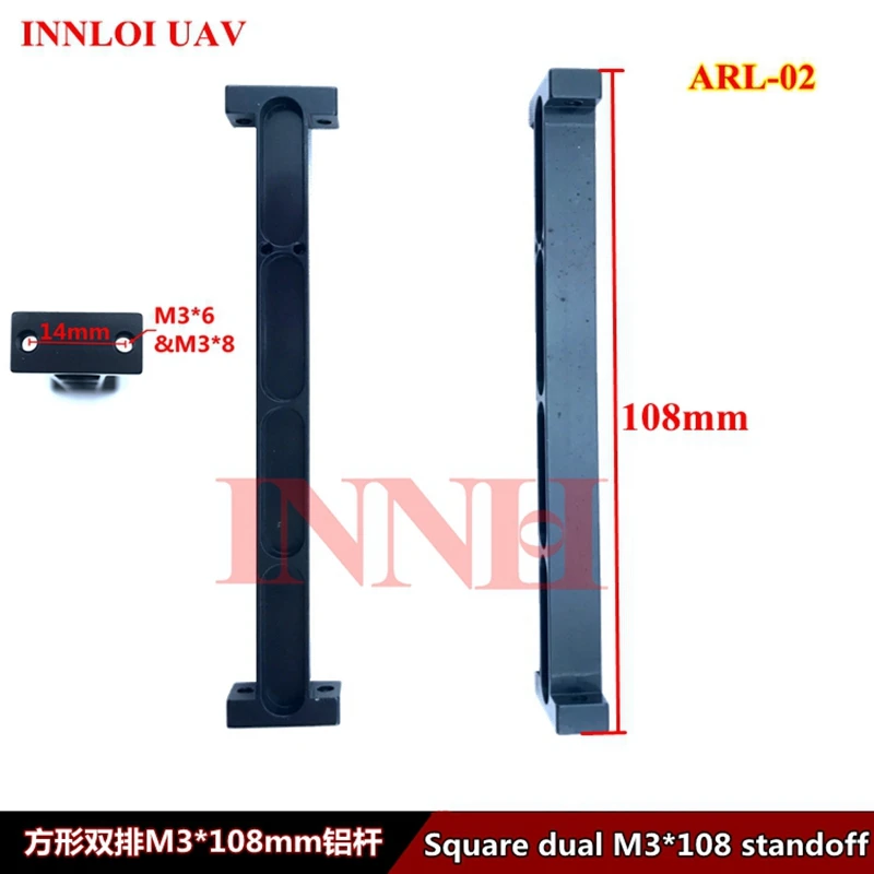 DIY CNC черный Suqre dual M3 * 108 мм противостояние и аксессуары для камеры составления
