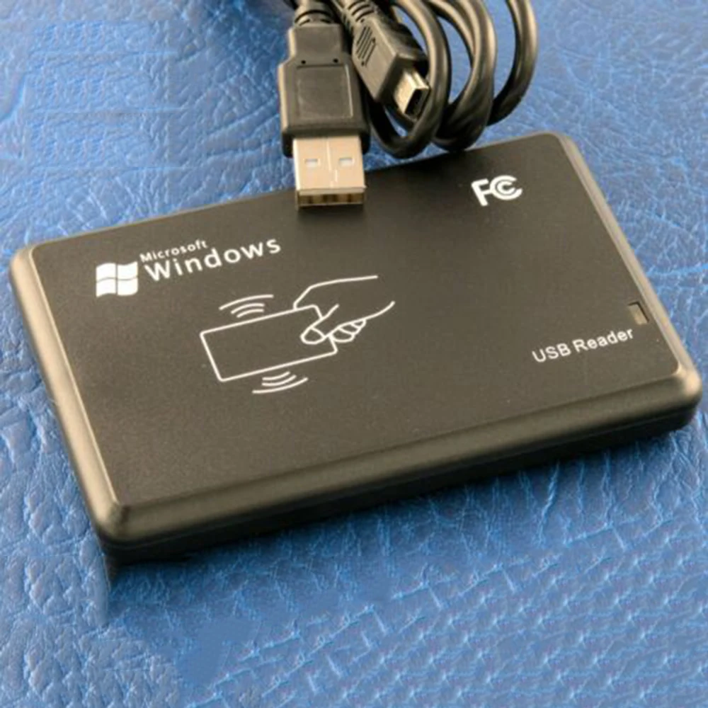 RFID считыватель с USB портом EM4100 TK4100 125 кГц|Считыватели контрольных карт| |