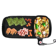 Electric Oven Electric Baking Pan Korean Style High Capacity Barbecue Pot Iron Plate Burner Grilled Hot Pot  Bbq Grill