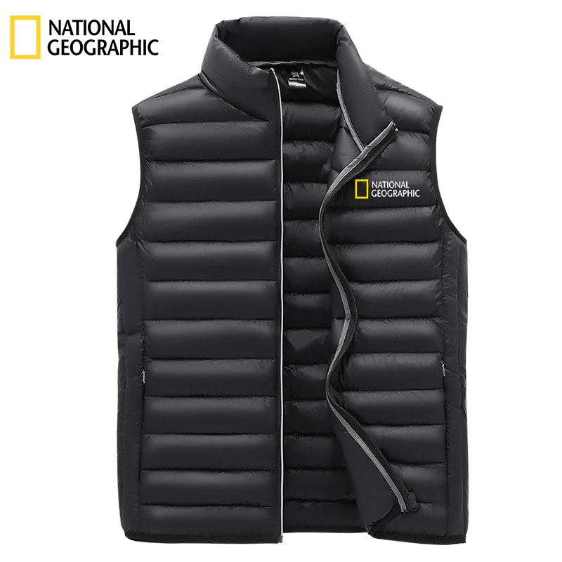 

2021 New Brand National Geographic Fall Winter Jacket Men's Stand Collar Vest Men's Zipper Men's Jacket Sleeveless Casual Vest