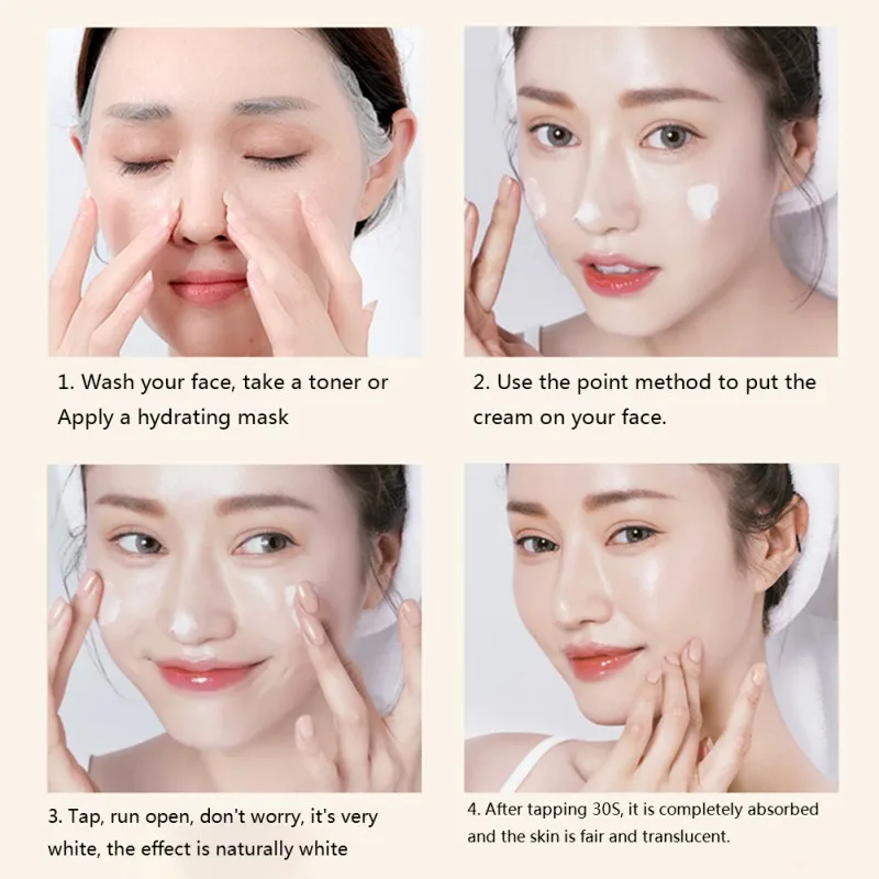 Перламутровое отбеливание коллагена крем для лица женщин против старения