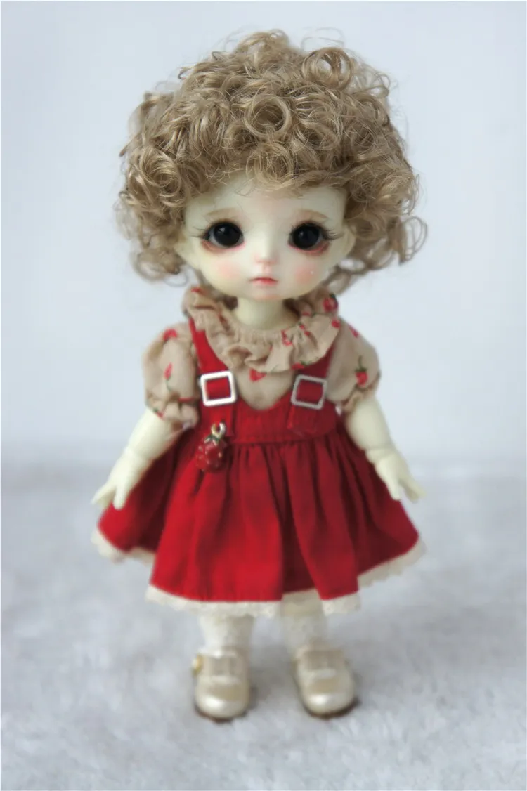 JD522 1/8 1/6 милый курчавый BJD синтетический парик для куклы мохеровый костюм Размер