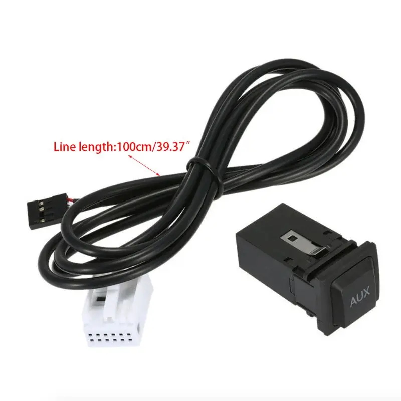 

Car USB AUX Switch Cable for vw1 Golf GT I R MK6 MK5 Jetta RCD310 RCD510