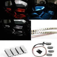 3 colour for porsche macan led car foot light ambient lamp with usb control multiple modes automotive interior decorative lights