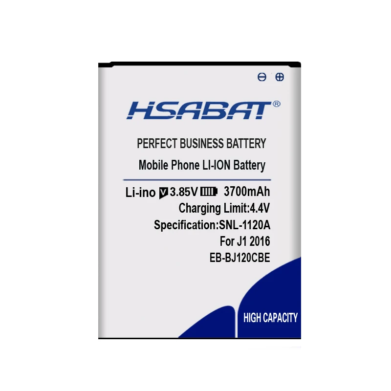 HSABAT 100% Новинка 3700 мАч фотоаккумулятор для Samsung Galaxy J1 2016 версия J120F Express 3 J120A J120T