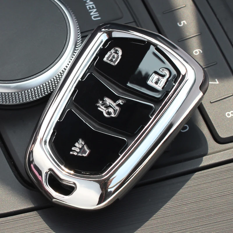 Чехол для автомобильного ключа из абс + ТПУ Cadillac 2015 2016 CTS XTS SRX Escalade ESV ATS 5