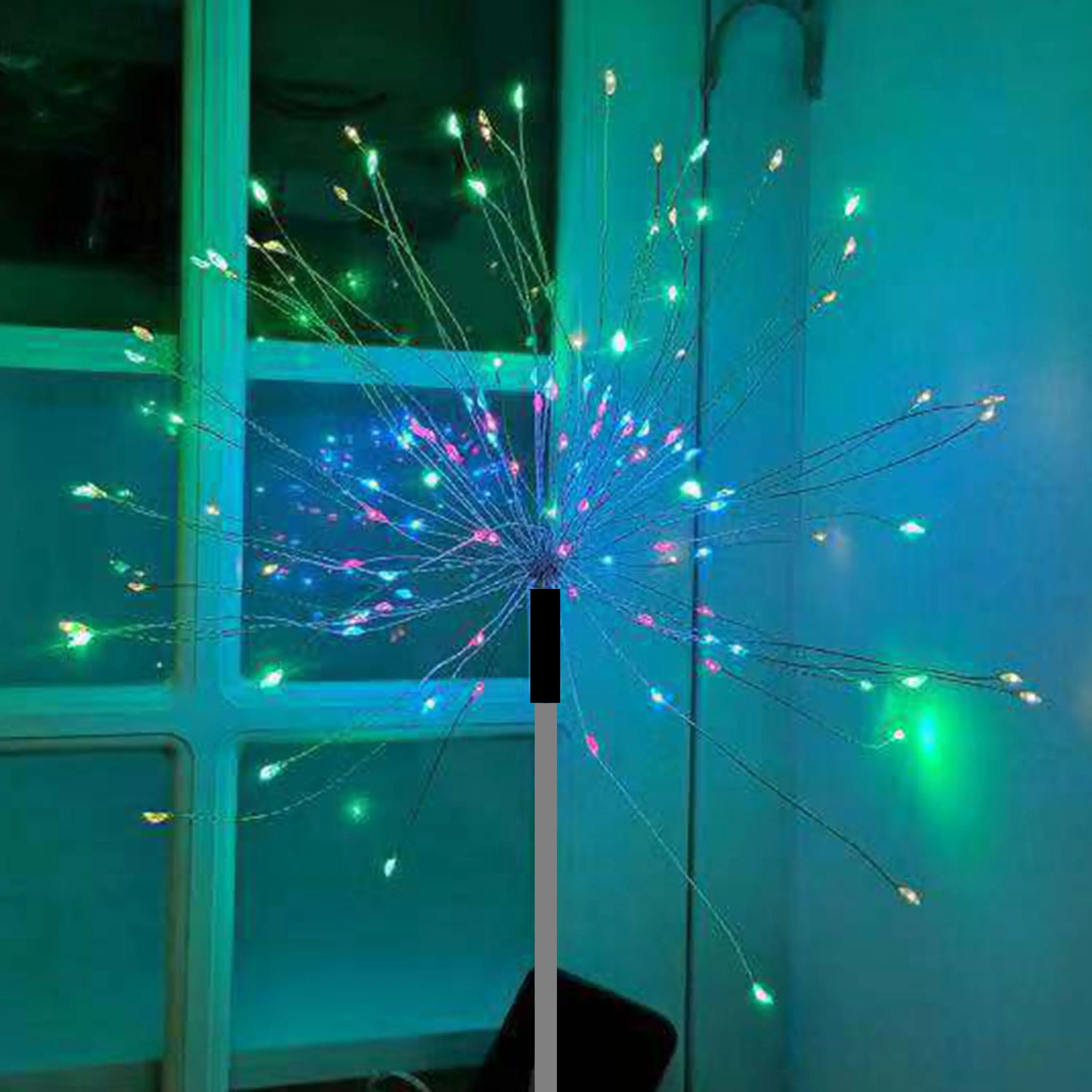 Рождественские огни Сказочный Свет Голосовое управление фейерверк starburst 120