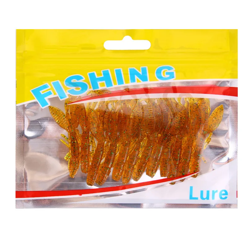 

12Pcs Wobbler Jigging 5.5cm/1.4g Soft Tail Fishing Lure Fish Crankbait Soft Worm Shrimp Rubber Bait Peche Gear Fishing Tackle