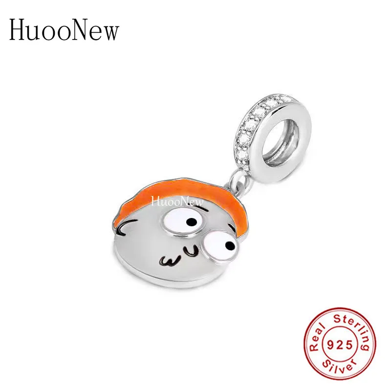 

Fit Original Pandora Charm Bracelet 925 Sterling Silver Moives Cartoon Boy With Orange Hair Bead For Making Women Berloque 2021