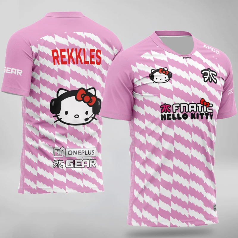 

E-Sports Fnatic Player Team Uniform LOL DOTA2 CSGO Fan E-Sports T-Shirt 3D Print Men Women Kitty T-Shirt