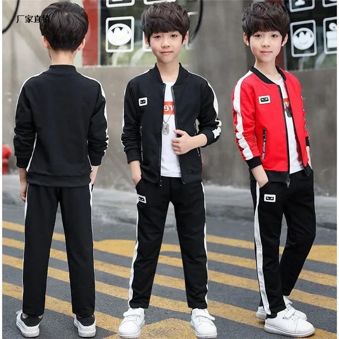 Детская одежда новый модный 2020 хлопок комплект одежды для мальчиков комплекты из