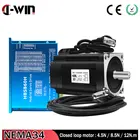 Двигатель с замкнутым контуром 12.5N 8.5N 4.5N: шаговый двигатель с замкнутым контуром Nema 34 с драйвером HBS860H и источник питания для обработки комплектов ЧПУ